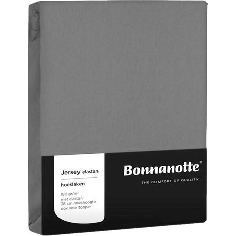Bonnanotte lenzuolo con angoli jersey elastan grigio medio 90x200 cm