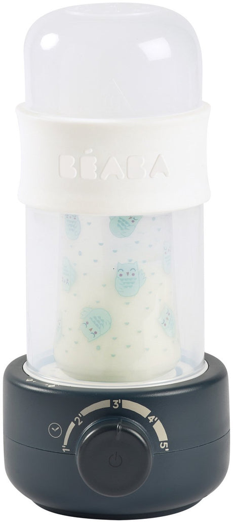 Scaldabiberon secondario Béaba per latte per bambini - scaldabiberon compatto e sterilizzatore per i viaggi - biberon riscaldato in 2 minuti e pappa in 5 - timer preciso - zona isolata contro le ustioni - blu