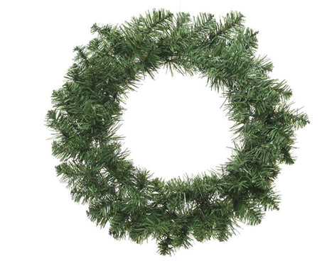 Corona di pino imperiale Everlands diametro 50 cm per uso interno ed esterno, 92 punte in PVC