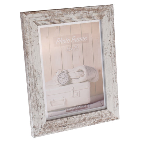 Cornice per foto in legno Zep v21576 nelson 6 lavaggio bianco 13x18 cm