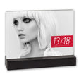 Zep - cornice portafoto in acrilico dresda per foto 10x15 con supporto in legno nero - aq746b