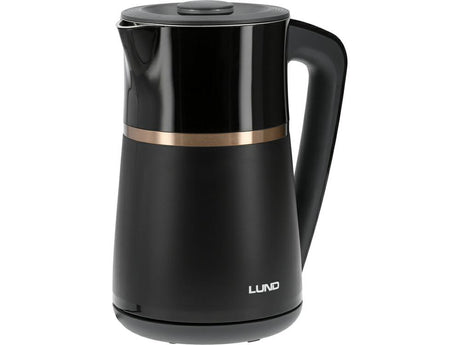 Lund elektrische ketel 1,7l zwarte temperatuurregeling