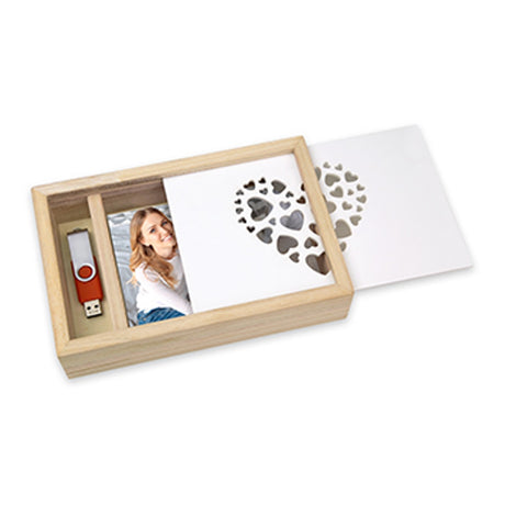 ZEP CZ1246 Love Box USB per foto 10x15 21.5x14.5x5 cm