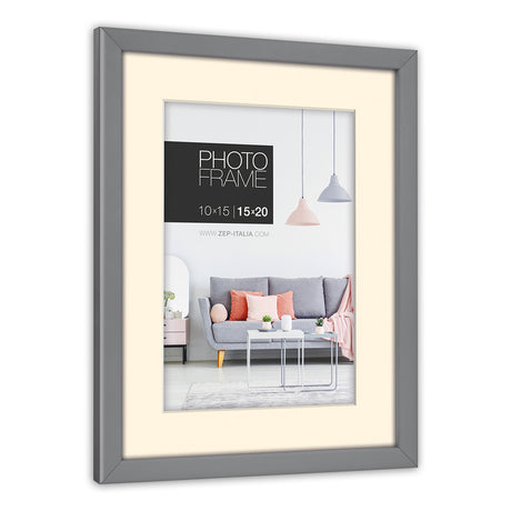 Portafoto Zep np34g edison grigio 20x30 30x40 cm