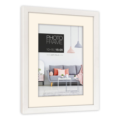 Portafoto Zep np68w edison bianco 10x15 15x20 cm