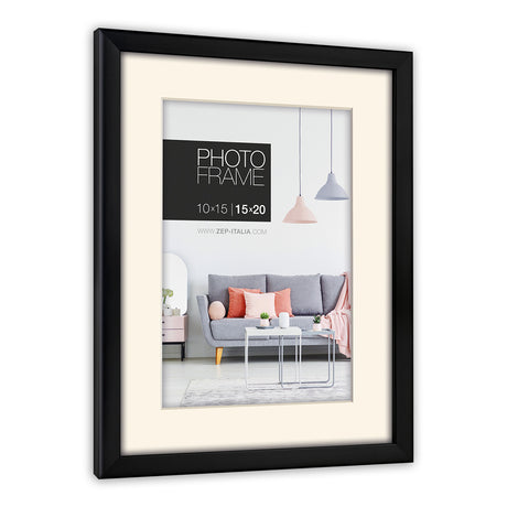 Portafoto Zep np23b edison nero 15x20 20x30 cm