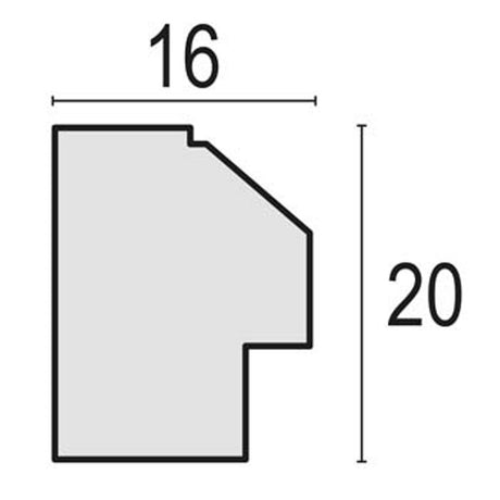 Zep - cornice per foto in legno Zara a in grigio marrone per foto 20x25 cm - vz681a