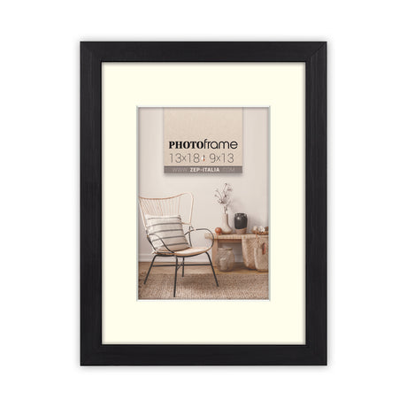 Portafoto Zep v4575b malmo nero 40x60 50x70 cm