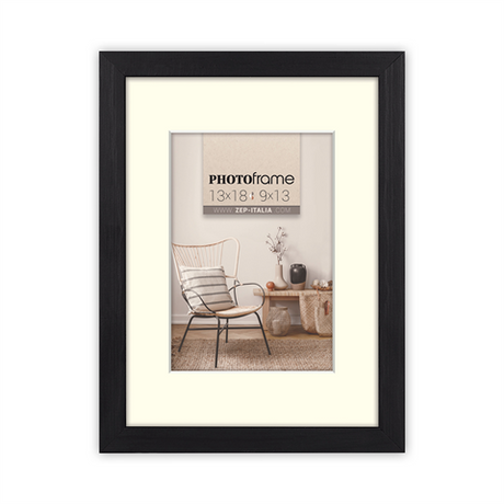Portafoto Zep v4554b malmo nero 30x40 40x50 cm