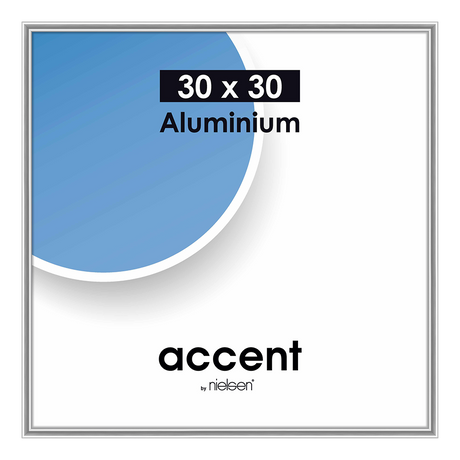 Nielsen design cornice portafoto nielsen 54123 accent argento lucido 30x30 cm