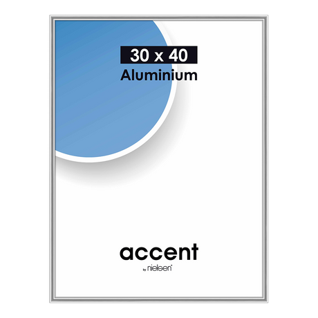 Nielsen design cornice portafoto nielsen 59844 accent argento opaco 30x45 cm