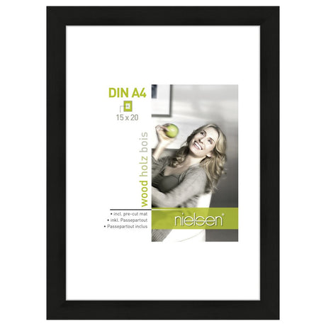 Nielsen design cornice portafoto nielsen 8988041 apollon nero 18x24 13x18 cm