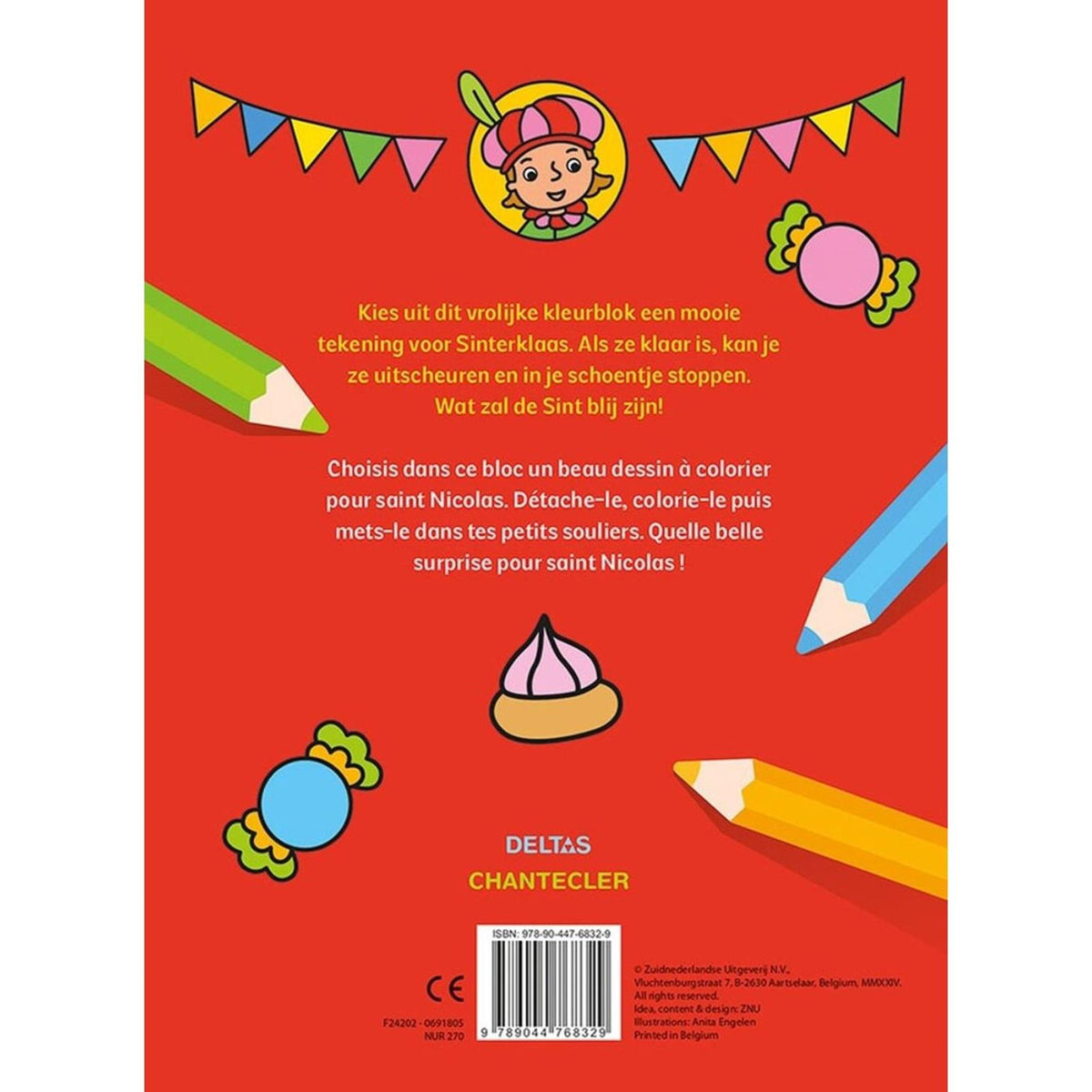 Blocco colore felice di Deltas Sinterklaas