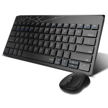 Rapoo set combinato wireless tastiera e mouse multimodale 8000m nero qwerty us