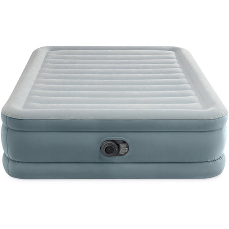 Materasso ad aria Intex 64824nd queen trend premium comfort per 2 persone 203x152x46 cm + pompa integrata grigio