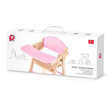 Sedia alta per bambole Pintoy in legno 60 cm