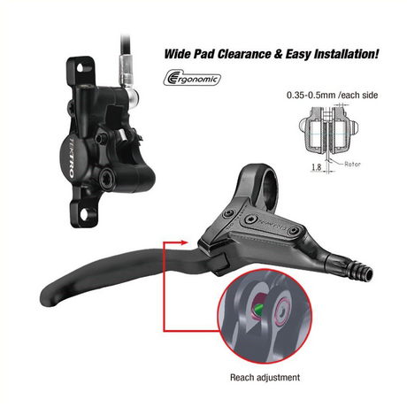 Set di freni a disco tektro INCHRO HDO HD-T386 1800mm