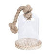 Clayre eef 6gl2220 campana di vetro trasparente 12x19 cm