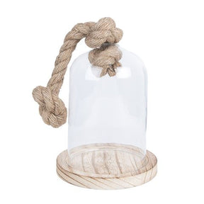 Clayre eef 6gl2220 campana di vetro trasparente 12x19 cm