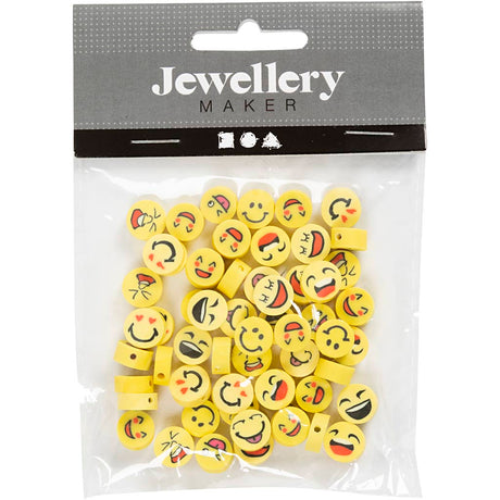 Azienda creativa https: www.cchobby.nl figure-beads-emoji-d-10-mm-hole-size-1-5-mm-60-piece-1-box