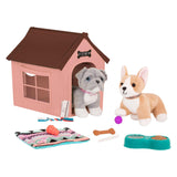 Cuccia per cani con accessori