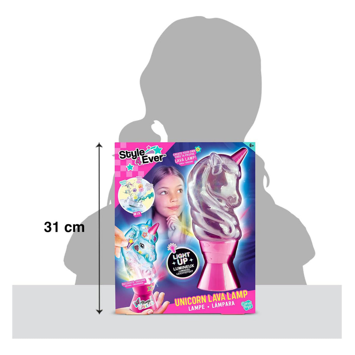 Lampada lava Style 4 ever unicorn