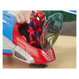 Set da gioco per avventure di supereroi nel jetquarters di Spiderman