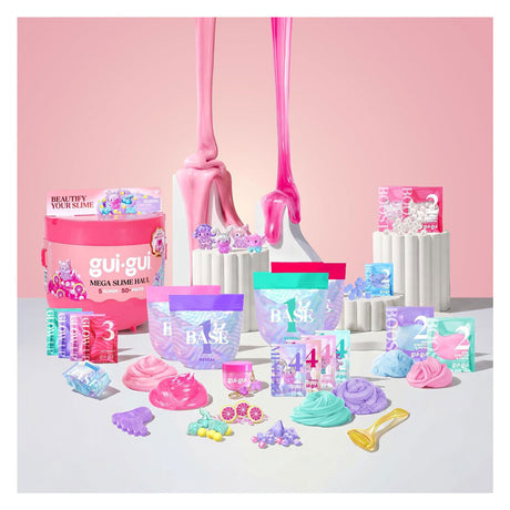 Moose toys gui gui mega slime haul - maak 5 sprankelende en geurende slimes