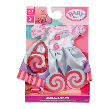 Vestito da bambola per bambina, vestito colorato da caramelle, vestiti per bambole da 43 cm. m