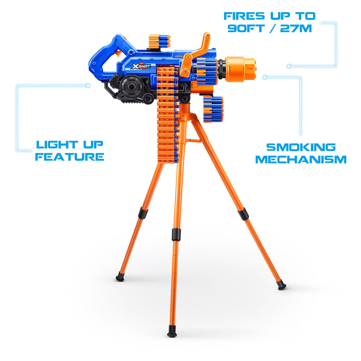 Xshot zuru x-shot insanity barile fumante - 72 freccette
