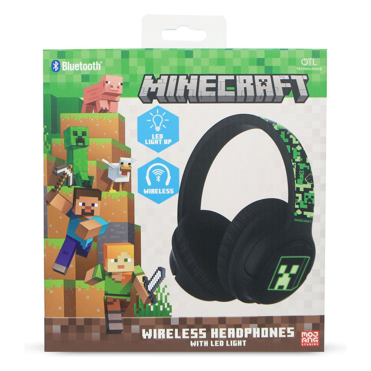 Il led delle cuffie Bluetooth Minecraft si accende
