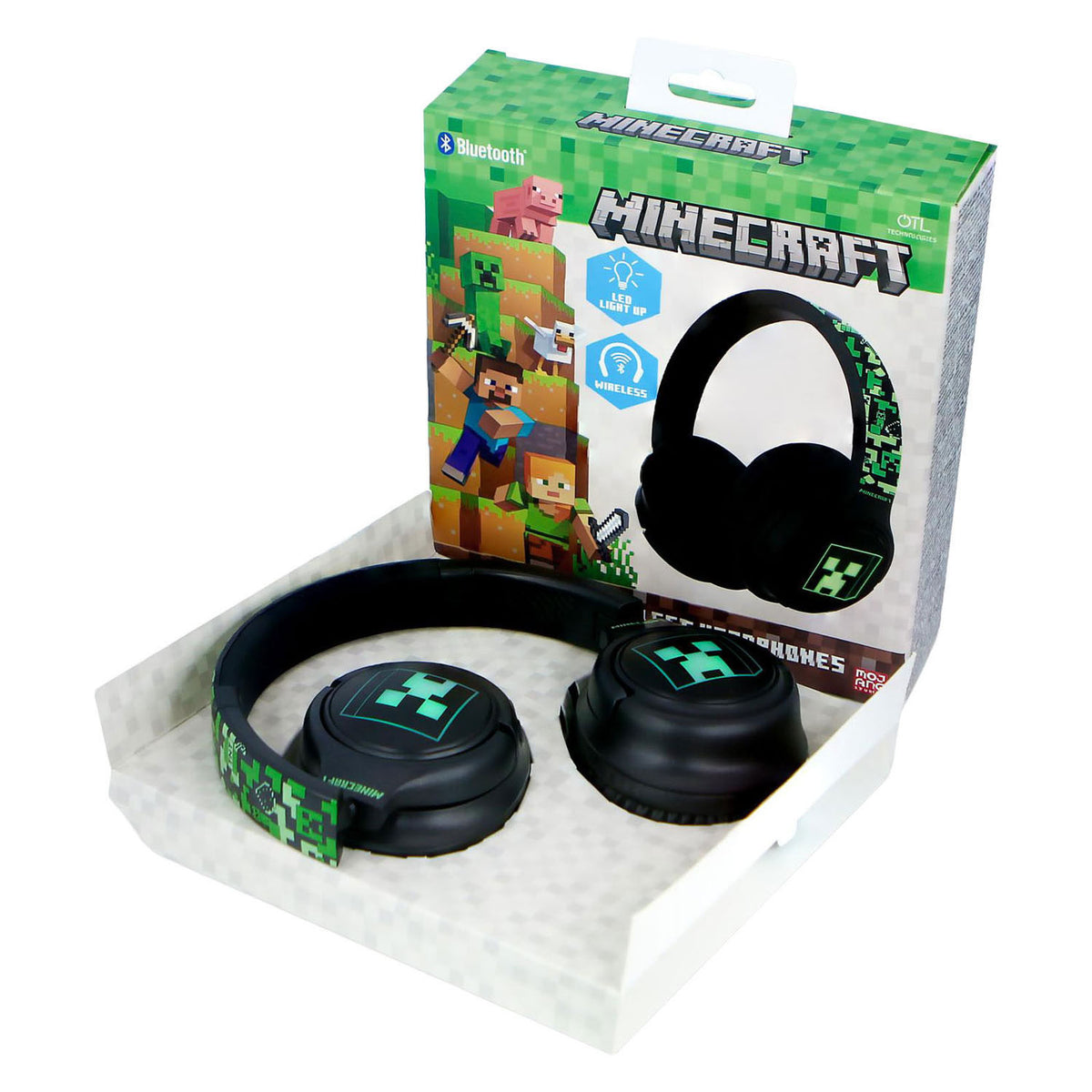 Il led delle cuffie Bluetooth Minecraft si accende