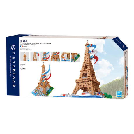 Bandai - nanoblock - torre eiffel deluxe - minifigure in mattoncini 2500 pezzi - kit di costruzione modello di montaggio monumenti parigi - kit di costruzione giocattoli per bambini 12 anni e + adolescenti adulti - nbc057