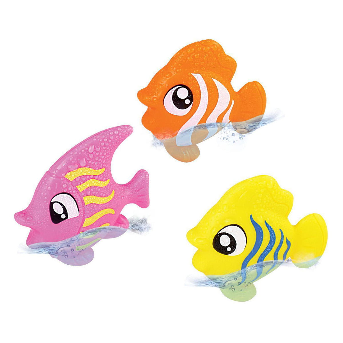 Squalo da bagno con 3 pesci