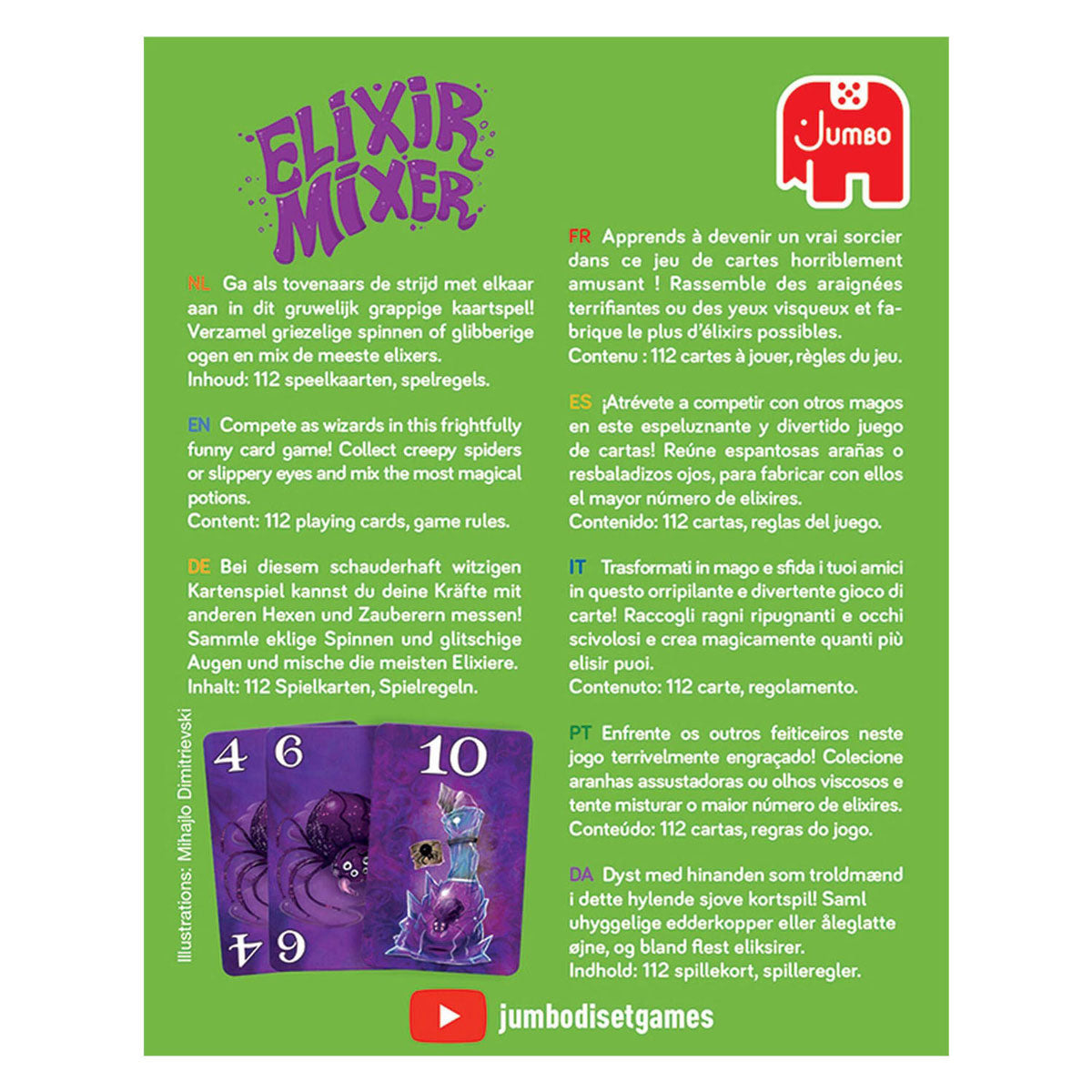Gioco di carte Jumbo Mixer Elisir