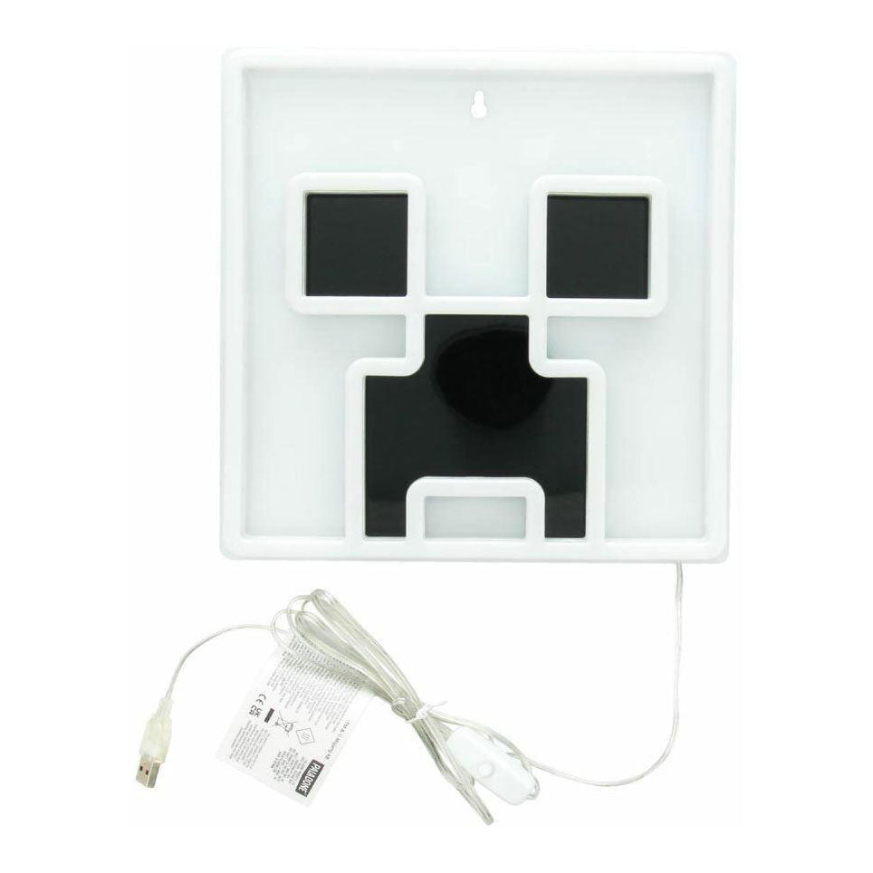 Lampada da parete al neon a led creeper di Minecraft