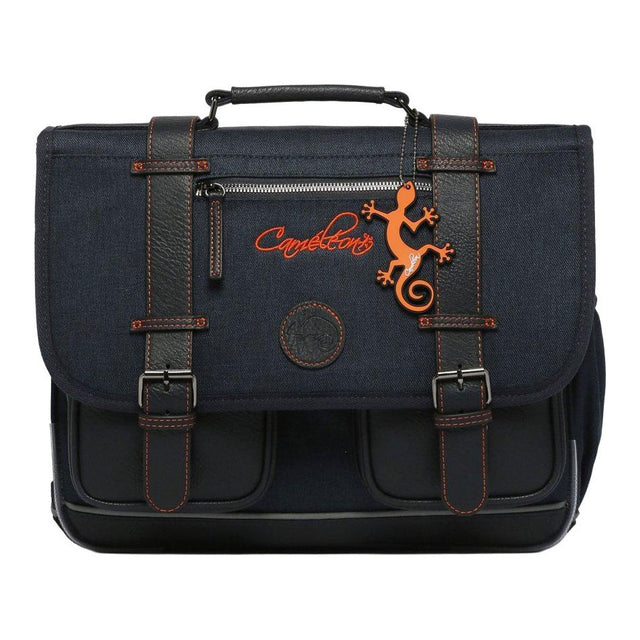 Zaino scolastico Caméléon navy arancione - 38cm
