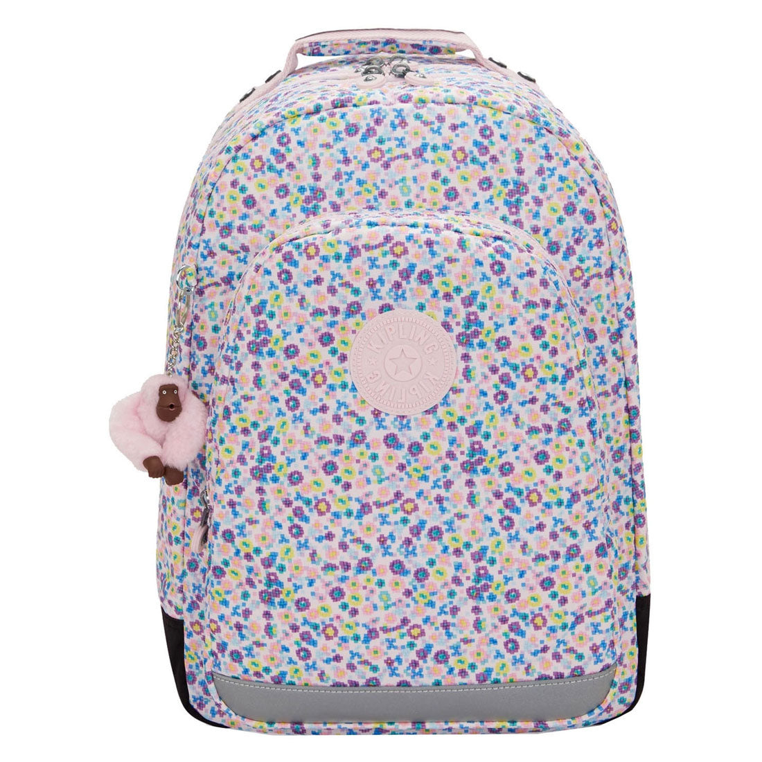 Zaino Kipling per l'aula con stampa floreale digitale