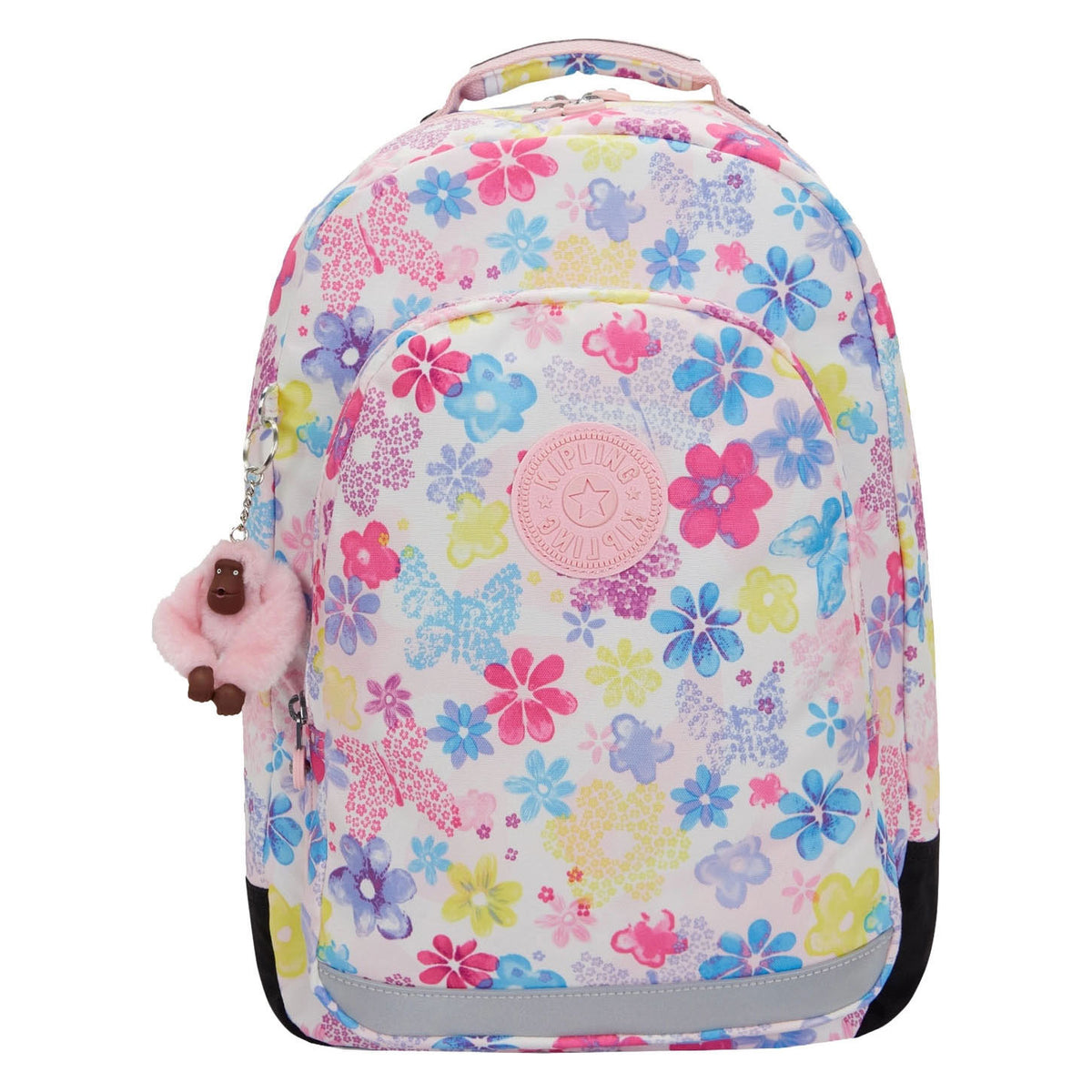 Zaino Kipling per l'aula scolastica - timbro floreale