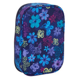 Kipling 100 pens etui - dark flower stamp