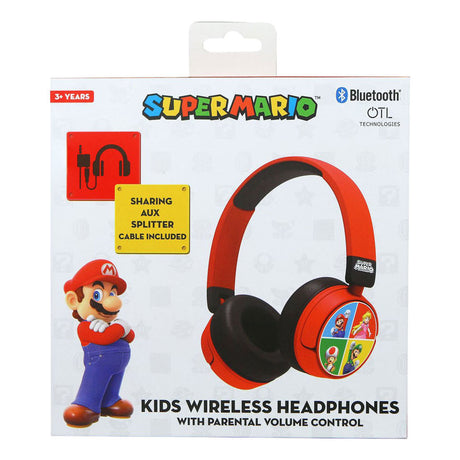 Super mario team junior bluetooth hoofdtelefoon
