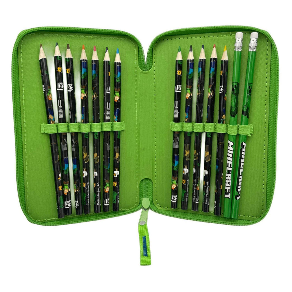 Astuccio pieno Minecraft con 2 scomparti