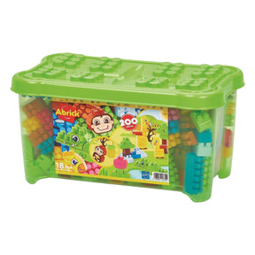 Ecoiffier brick box mattoncini giungla - 200 pz.