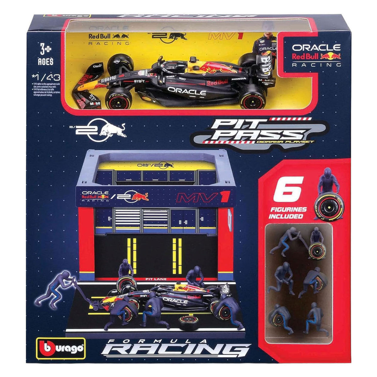 Passaggio ai box del Red Bull Burago con max verstappen - 1:43