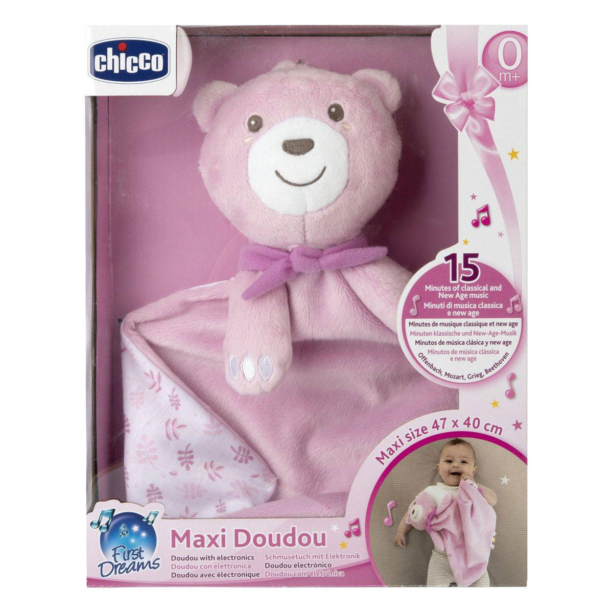 Maxi peluche Lobbes rosa 47x40 cm