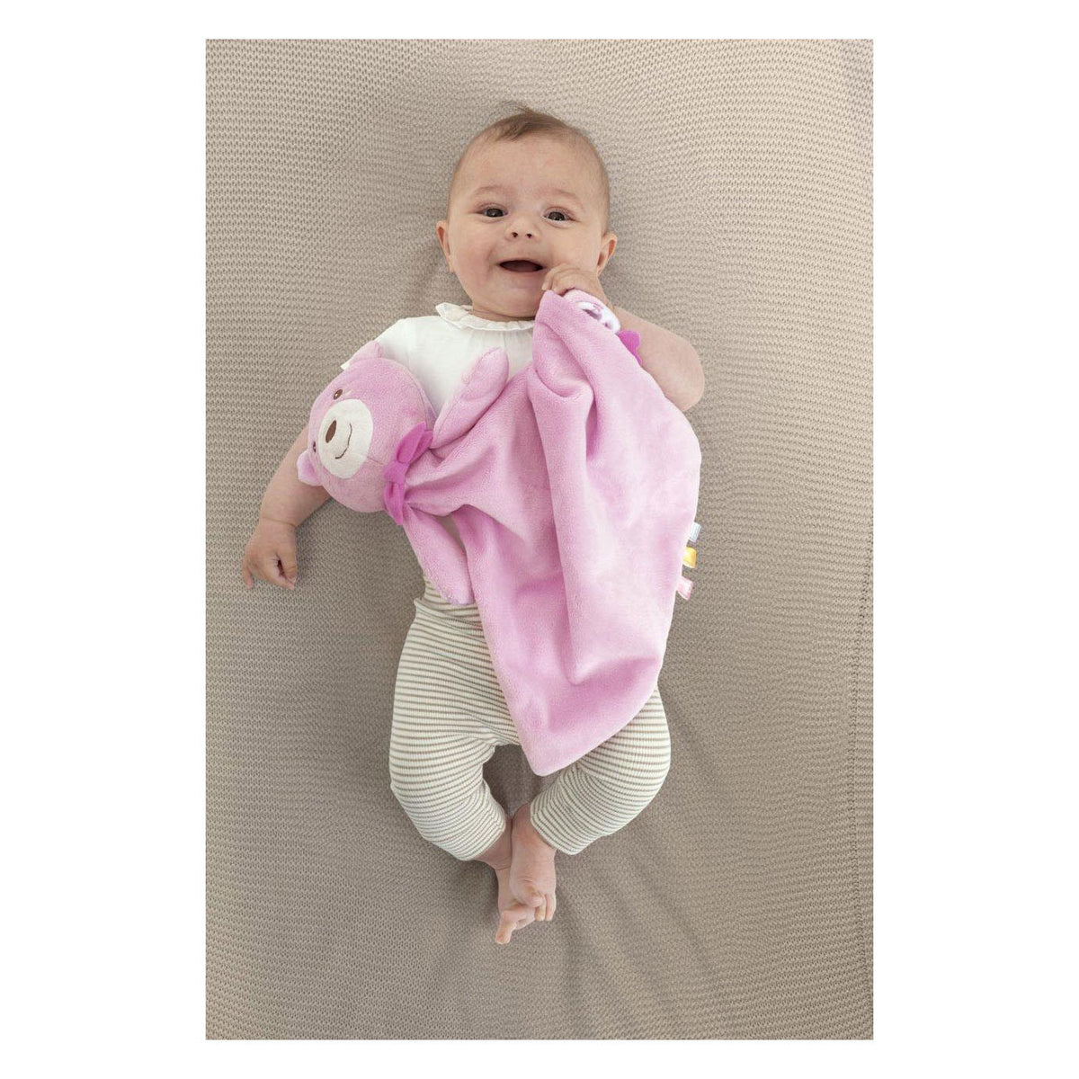 Maxi peluche Lobbes rosa 47x40 cm
