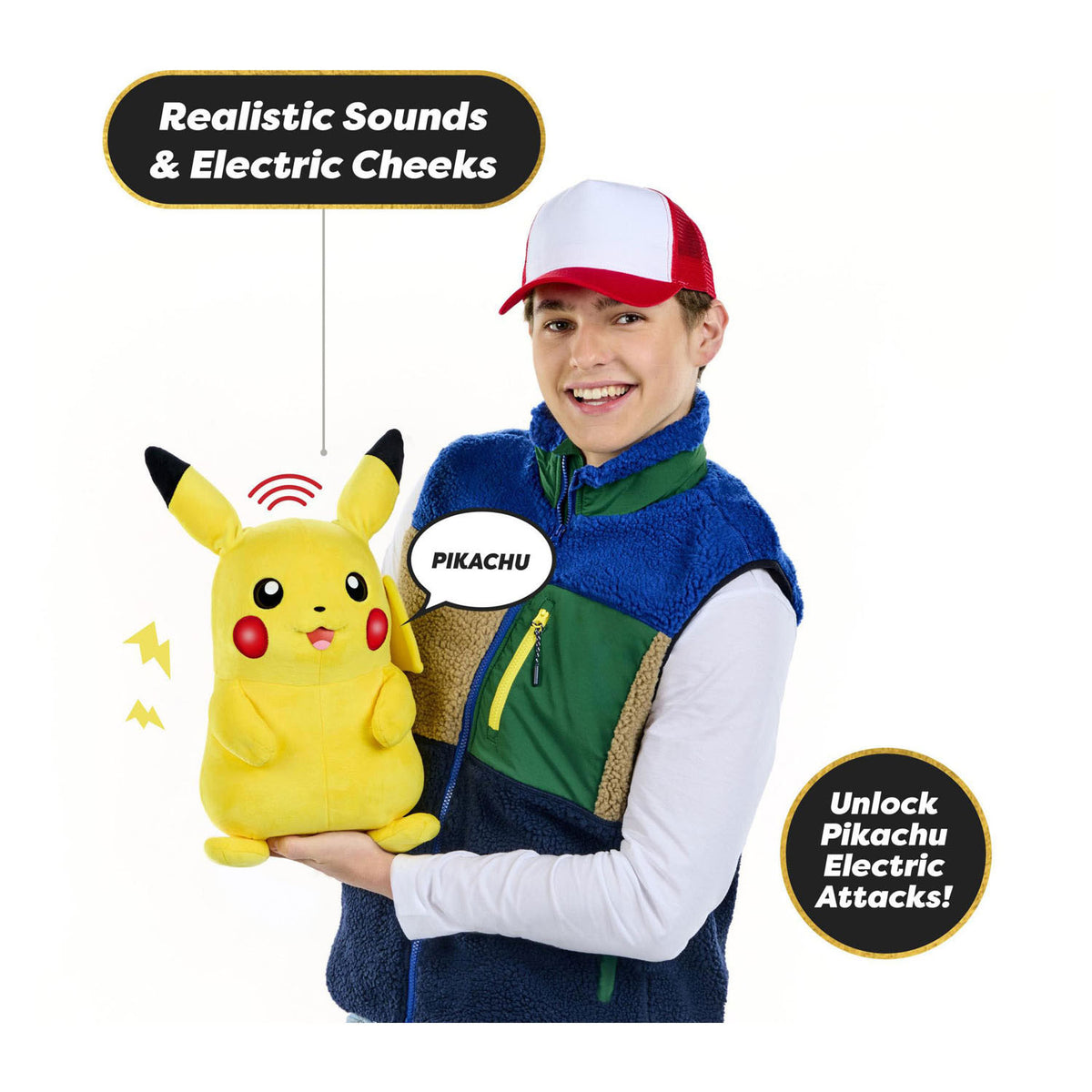Peluche interattivo Real fx Pikachu