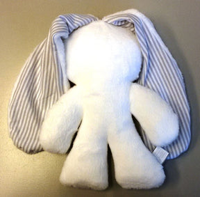 Coccole coniglietto bianco a righe. 26cm