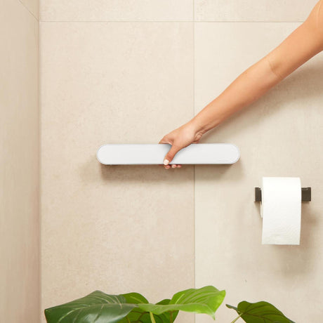 Staffa da parete Vitility id - bianco perla - 35 cm