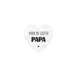 Paperdreams marmeren hartje - papa- 5x5cm